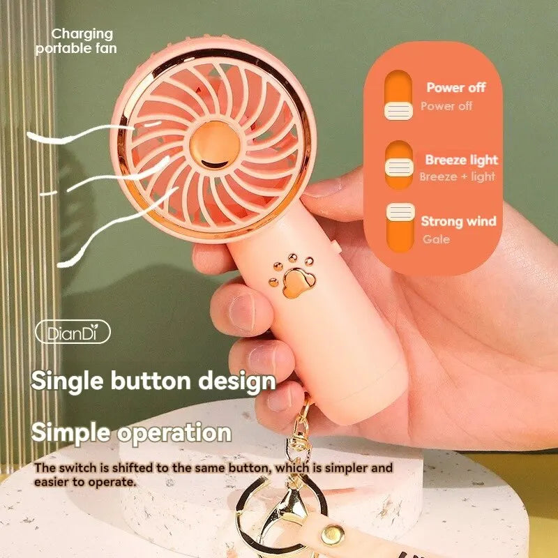 ChillCharm Handheld Portable Mini Fan