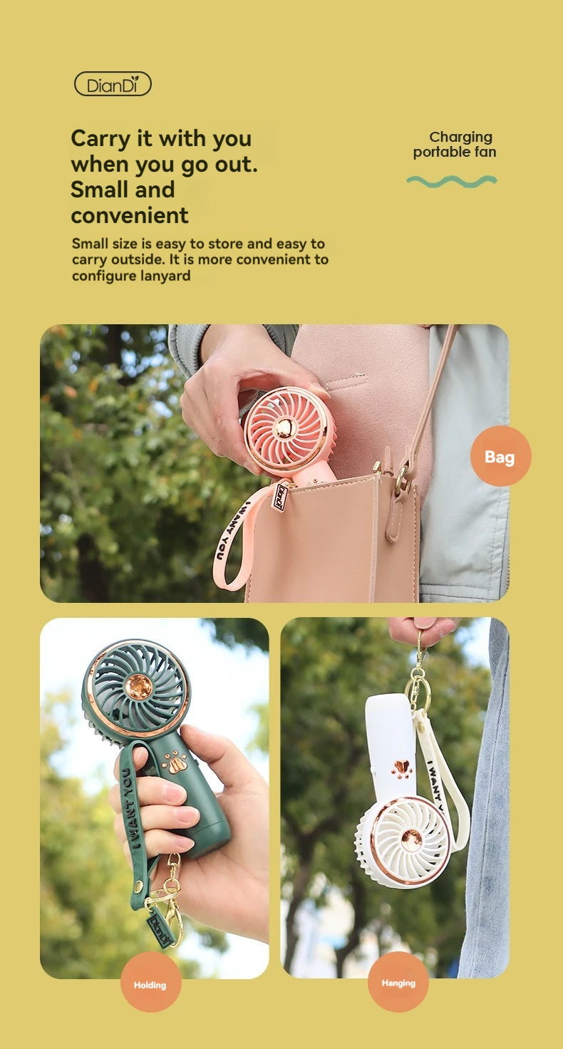 ChillCharm Handheld Portable Mini Fan